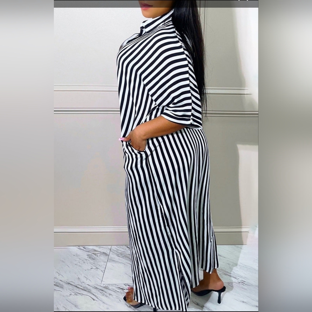 003. Maxi Button Down Shirt Dress - Picture 2 of 2